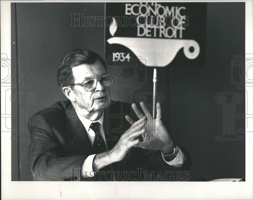 1989 Press Photo Lawrence G. Rawl CEO Exxon Group - Historic Images