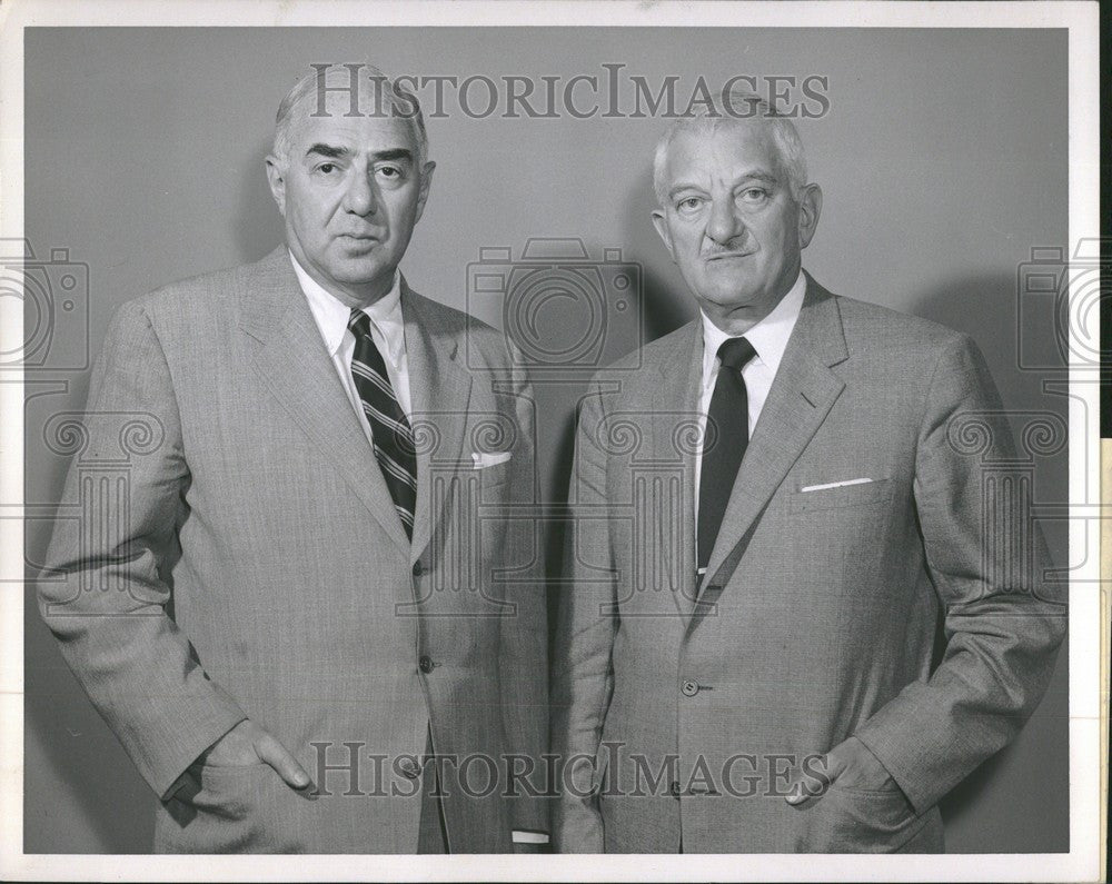 1956 Press Photo Leon Winkelman Isadore Winkelman - Historic Images