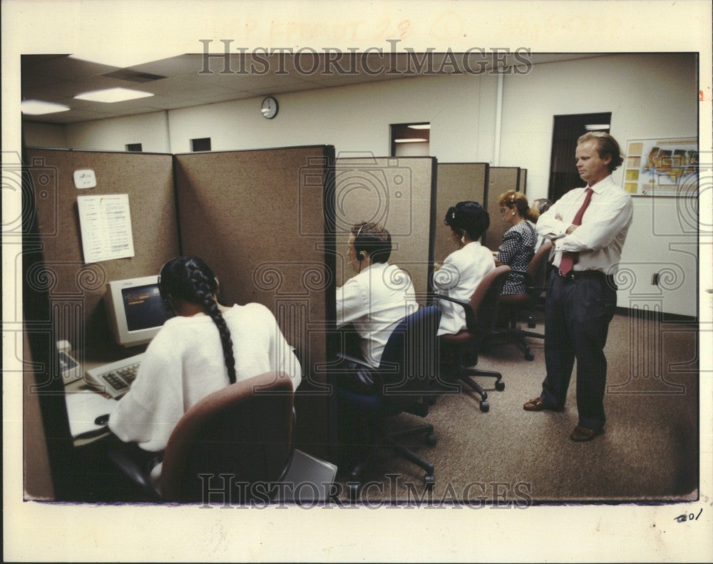 1992 Press Photo Alexander Gage Robert Teeter - Historic Images