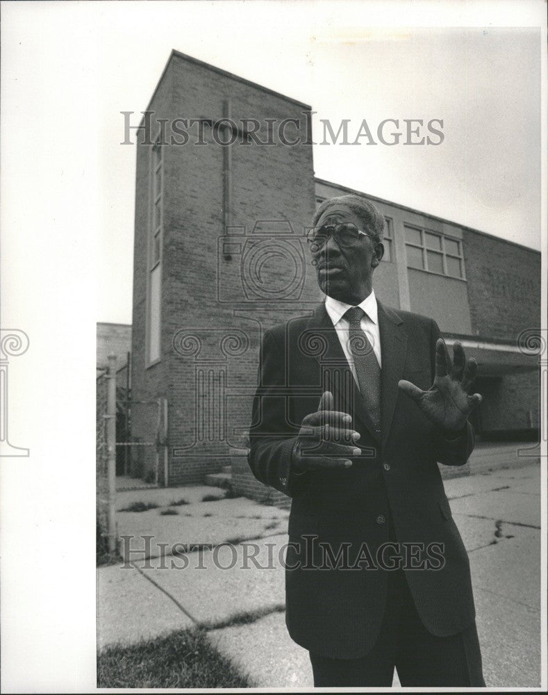 1989 Press Photo Frederick Sampson church civil rights - Historic Images