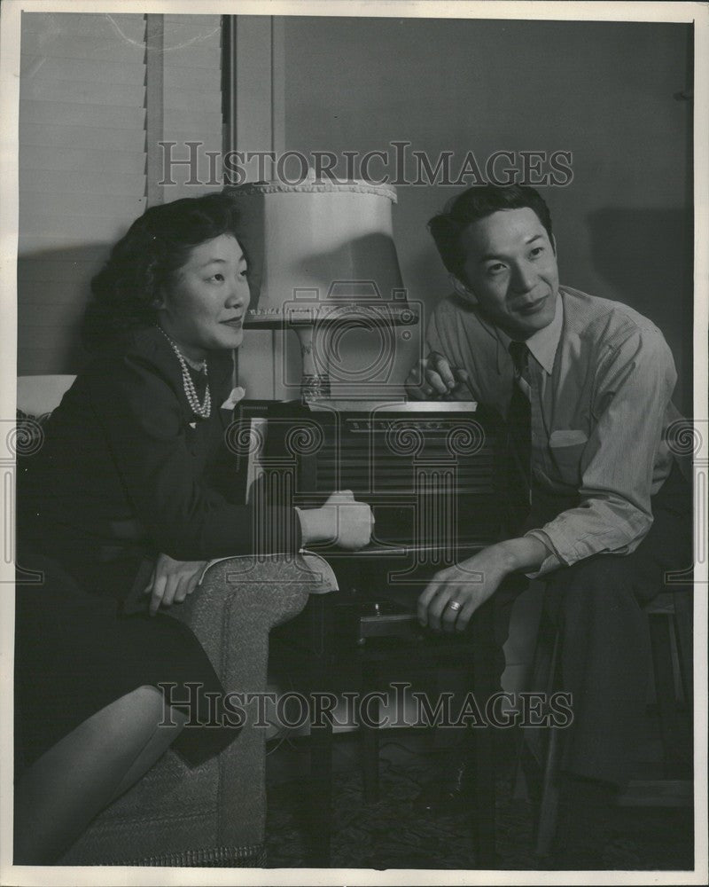 1946 Press Photo Miyo Mano Ted Kokubo - Historic Images