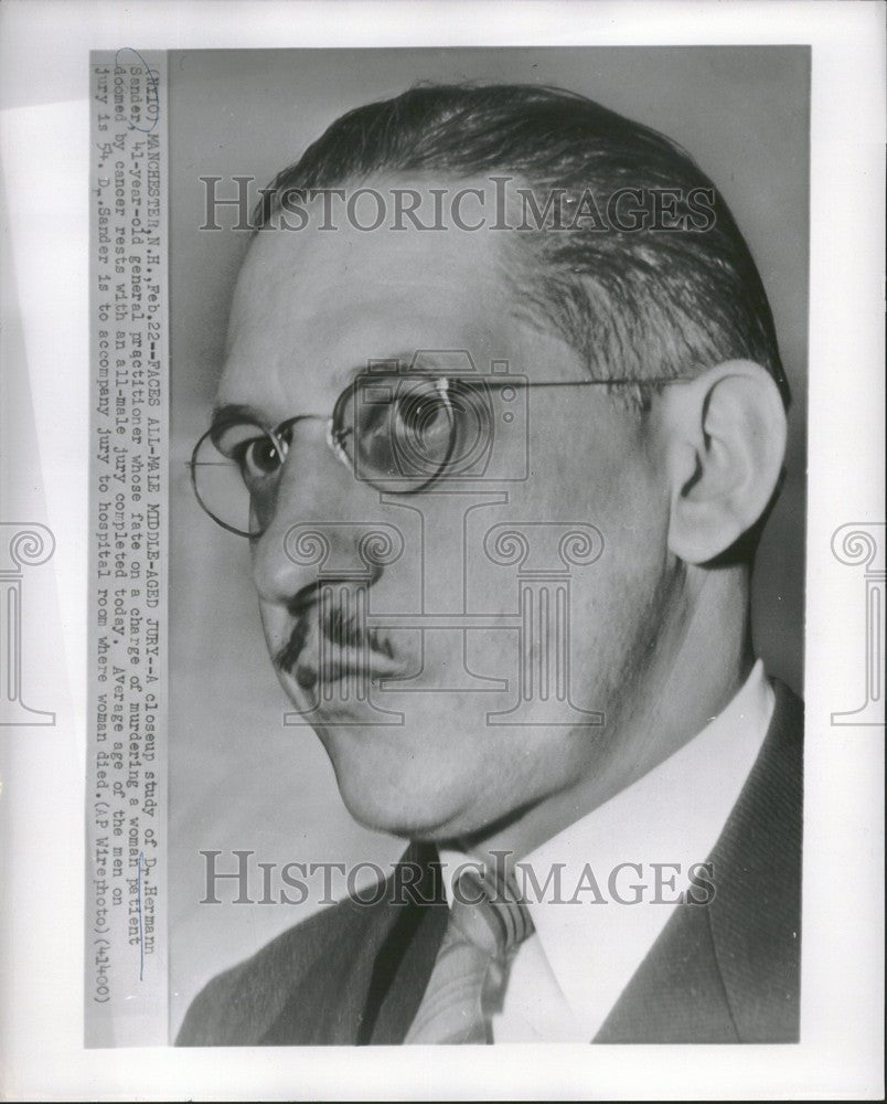 1950 Press Photo hermann sandler general preactitioner - Historic Images