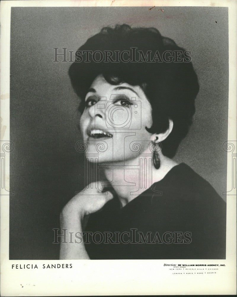 1968 Press Photo Felicia Sanders singer pop music. - Historic Images