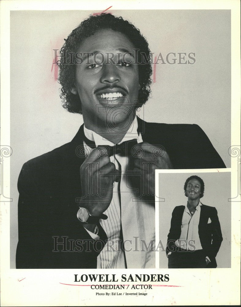 1987 Press Photo Lowell Sanders Comedian - Historic Images