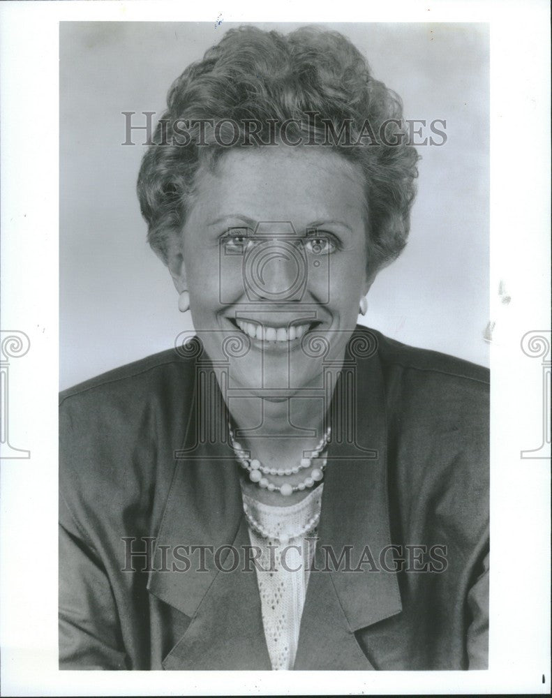 1990 Press Photo Marlene Sanders - Historic Images