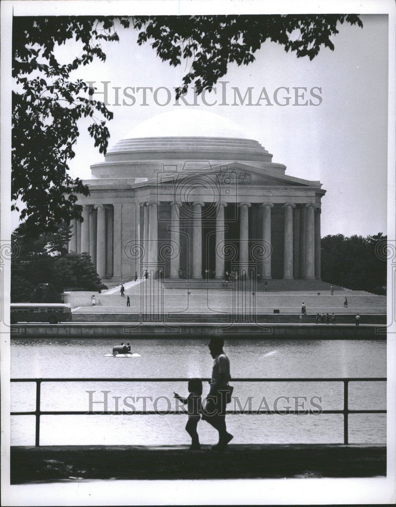 1960 Press Photo Jefferson Memorial Washington - Historic Images