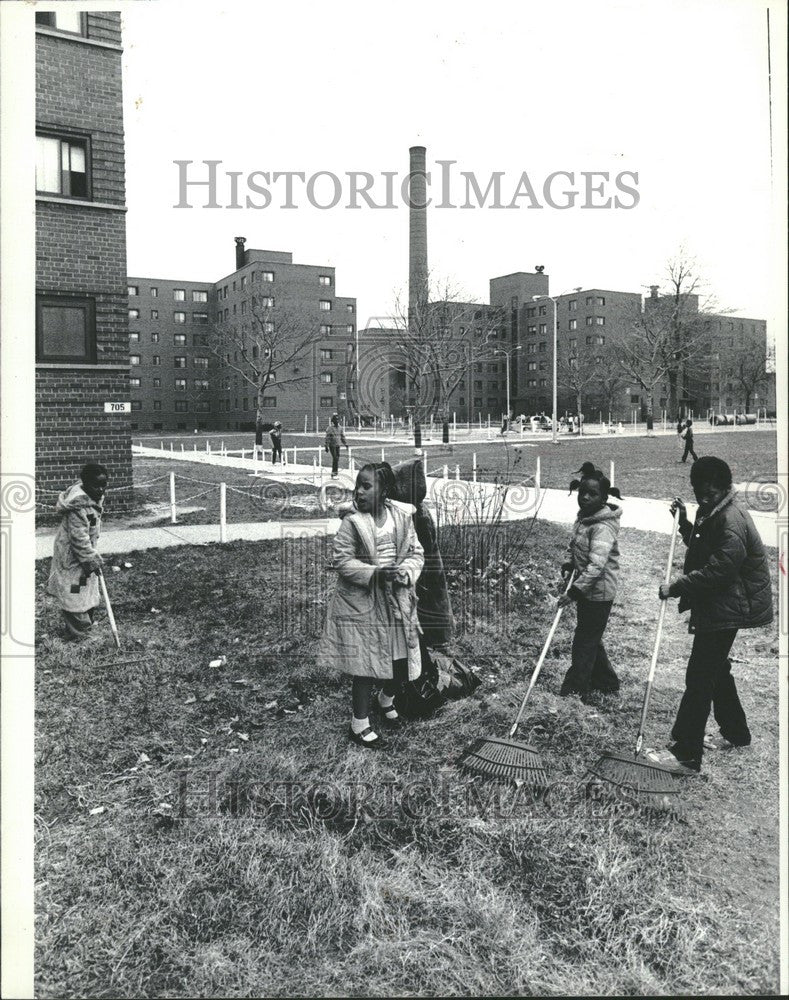 1981 Press Photo Jeffries Housing Project - Historic Images