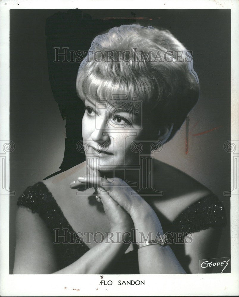 1965 Press Photo Flo Sandon Songstress - Historic Images