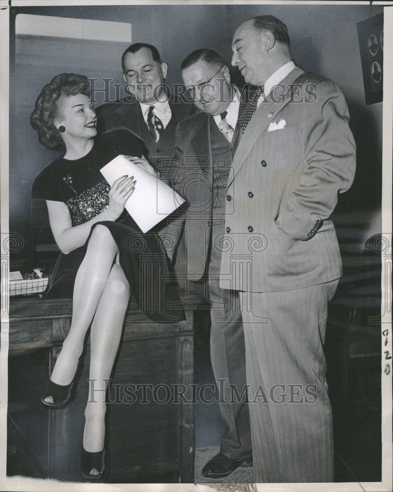 1947 Press Photo Randae Sanford Marvin Lane Harry - Historic Images