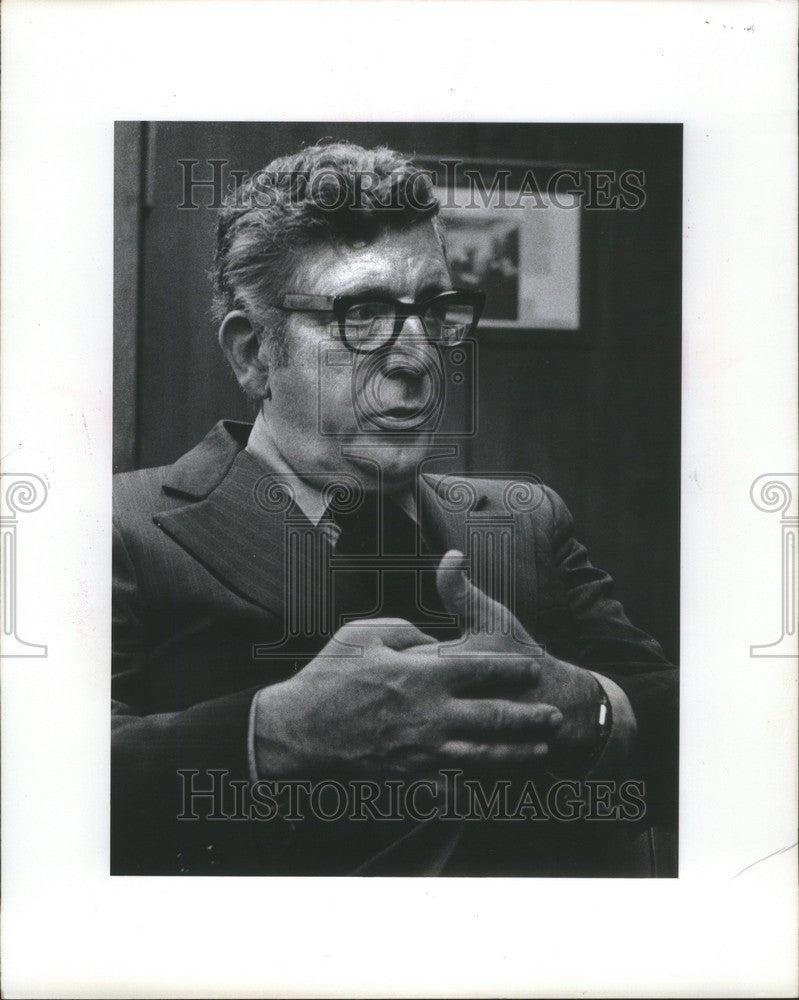 1977 Press Photo Leonard Woodcock labor Union Leader - Historic Images