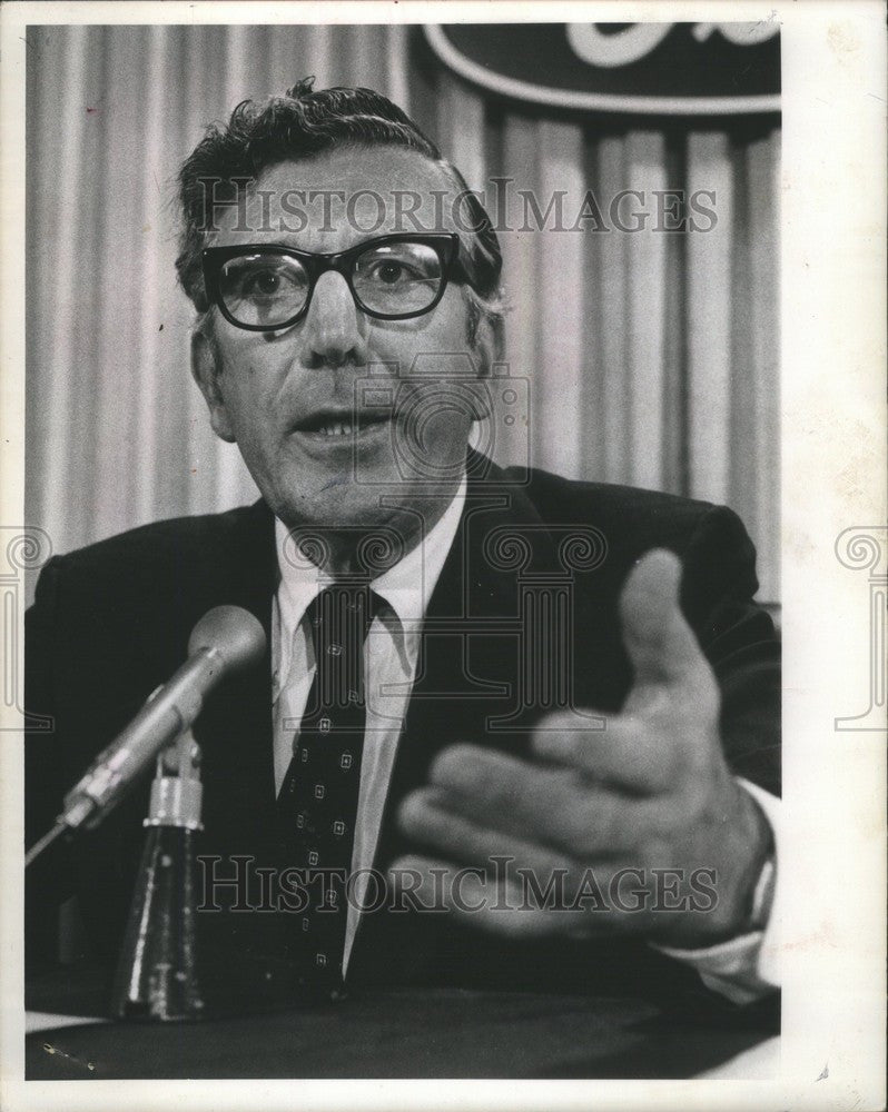 1977 Press Photo leonard woodcock labor leader american - Historic Images