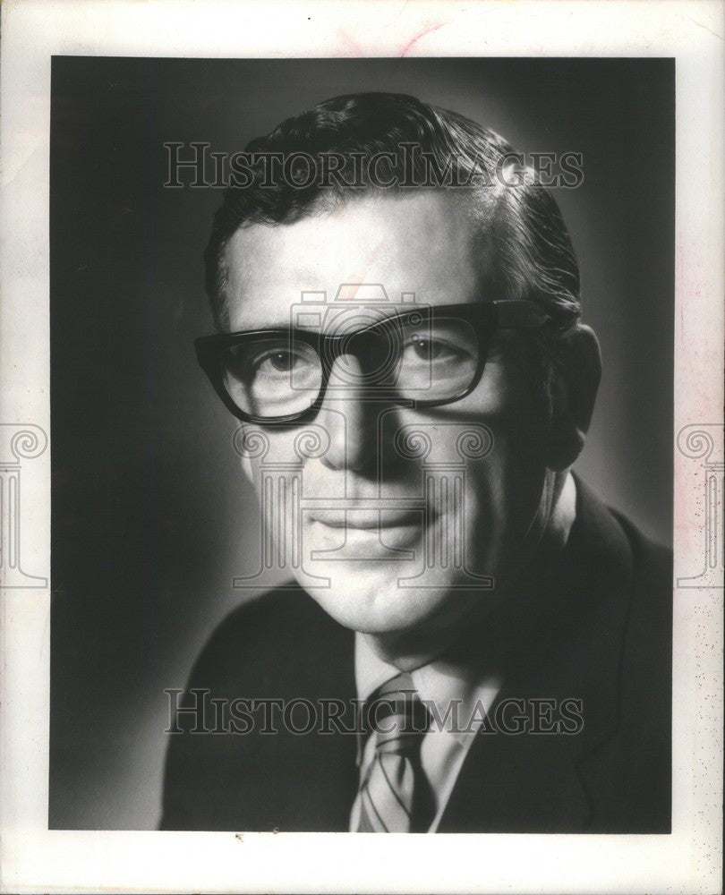 1973 Press Photo Leonard Woodcock labor union leader - Historic Images