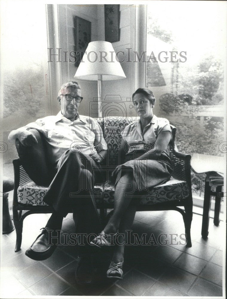 1981 Press Photo Leonard Sharon Woodcock Ann Arbor Home - Historic Images