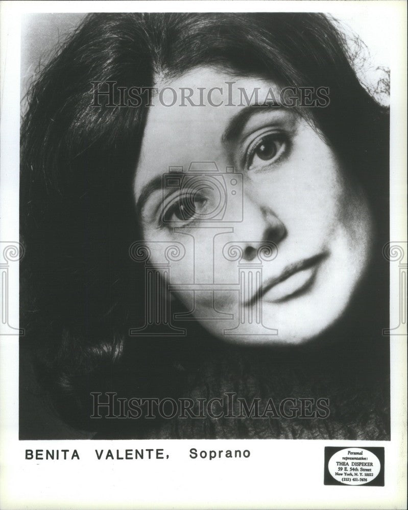 1983 Press Photo Benita Valente American soprano - Historic Images