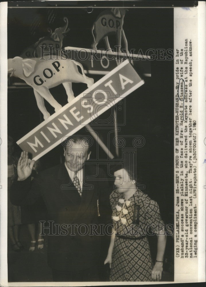 1940 Press Photo Harold E. Stassen Governor Minnesota - Historic Images