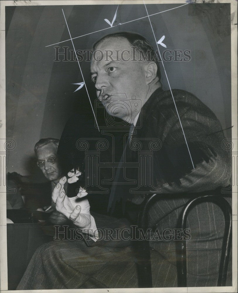 1945 Press Photo Harold E Stassen 1945 - Historic Images