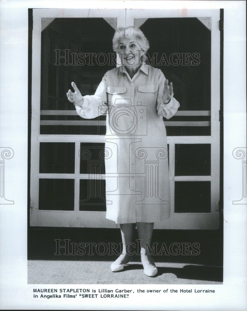 1987 Press Photo Maureen Stapleton American actress - Historic Images