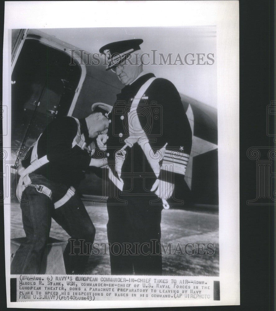 1943 Press Photo Harold Stark Officer United States - Historic Images