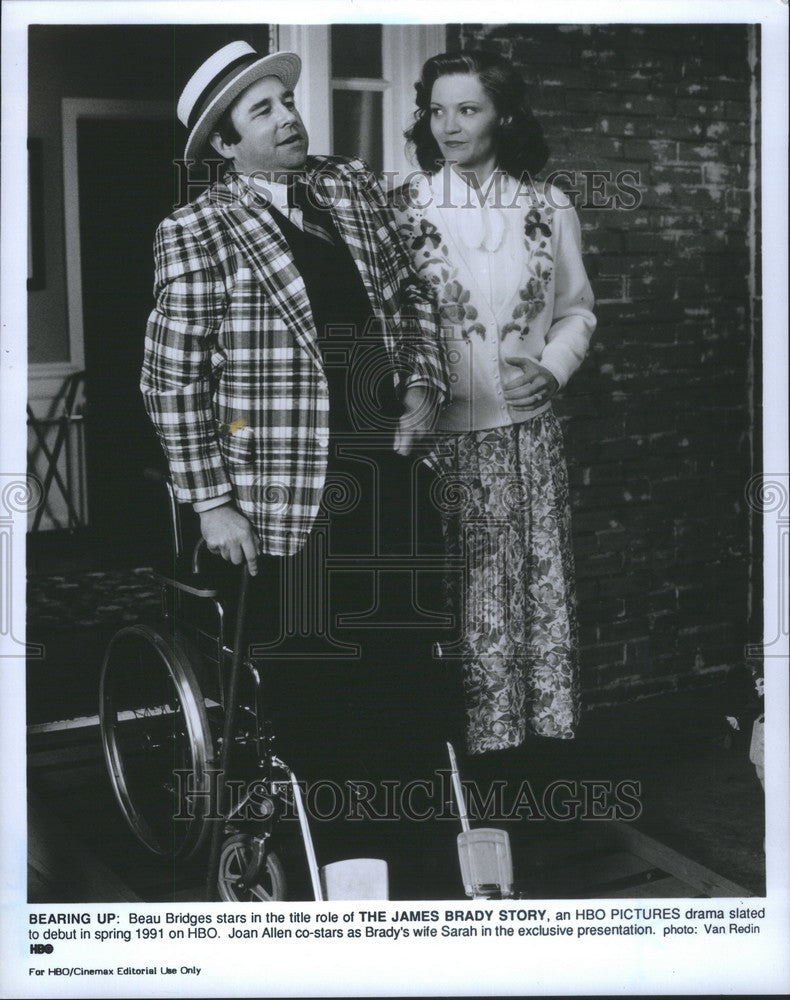 1991 Press Photo Beau Bridges actor - Historic Images