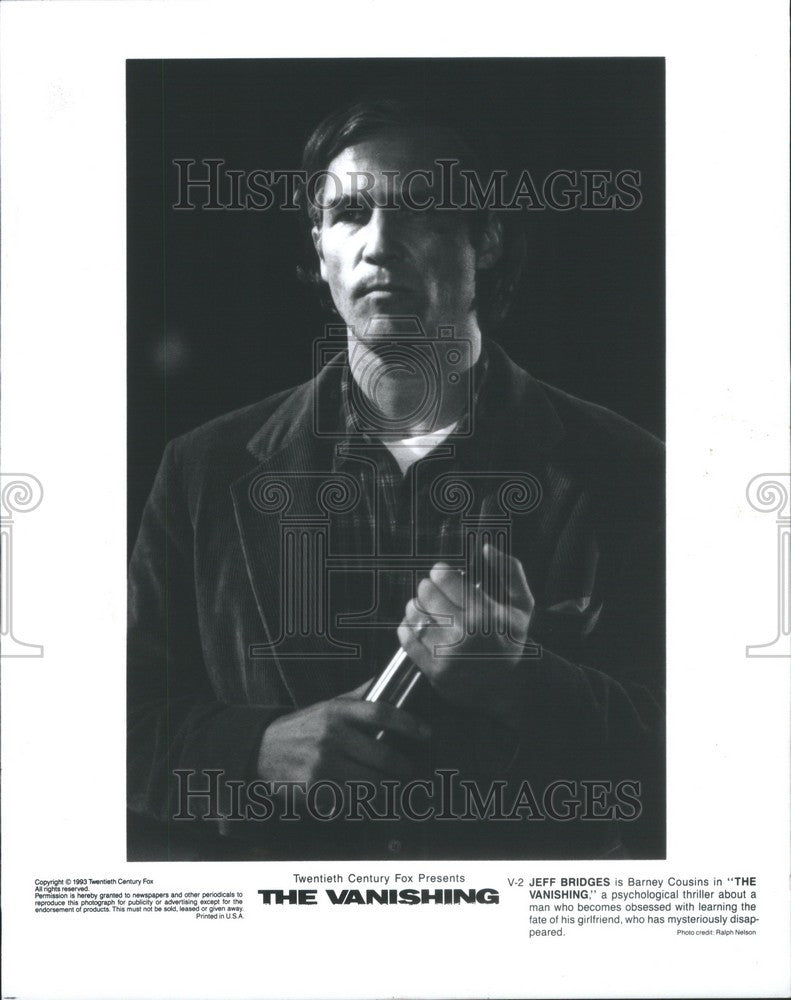 1993 Press Photo Jeff Bridges American actor - Historic Images