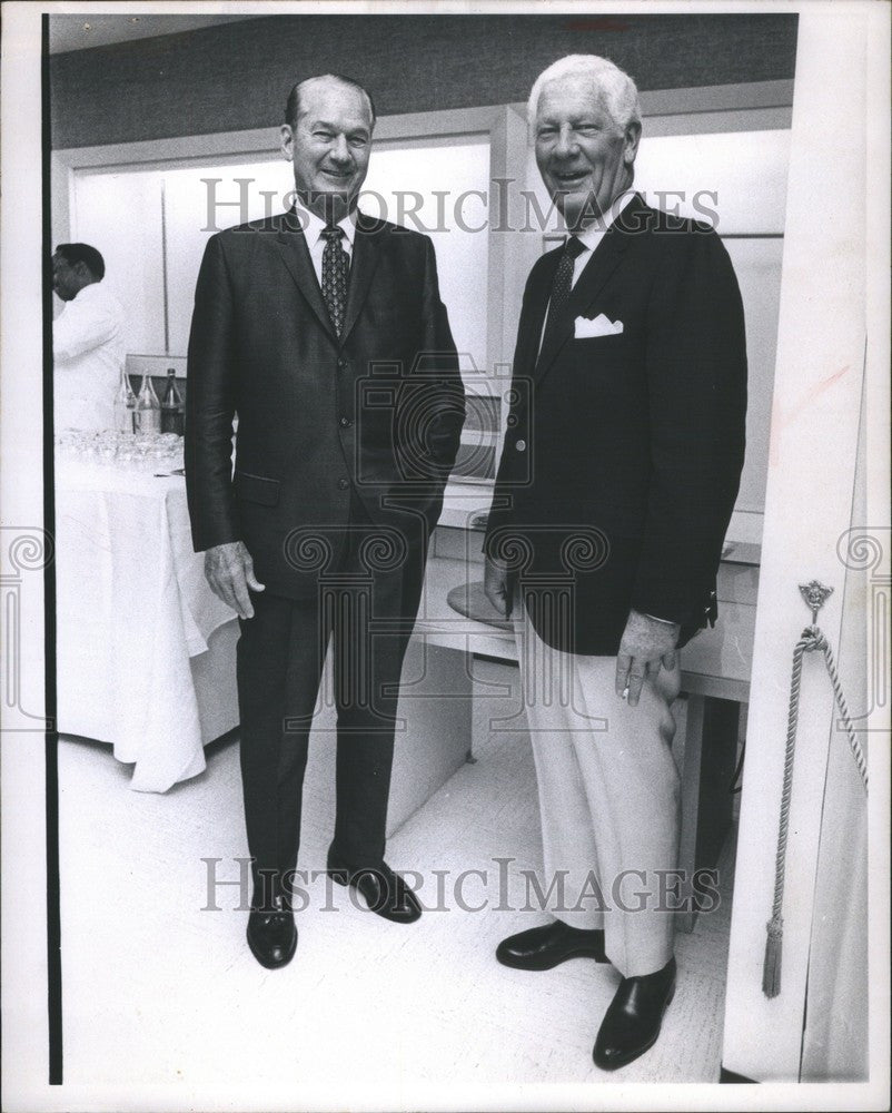 1970 Press Photo Joseph Q. Vance and Frank F, Adam - Historic Images