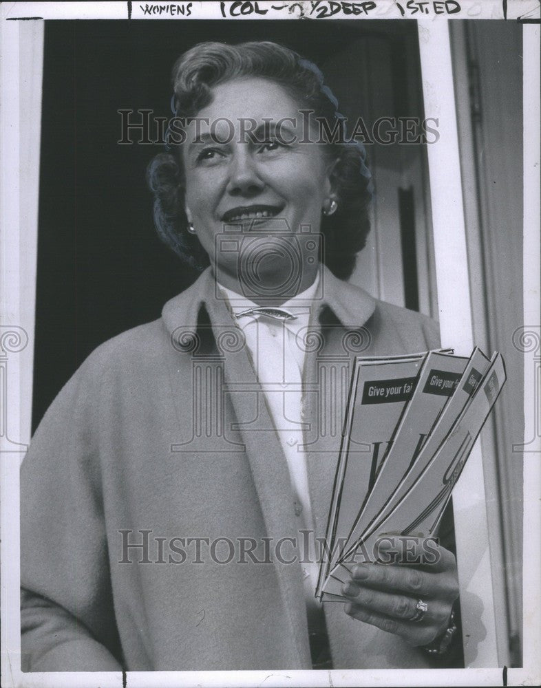 1956 Press Photo Mrs. Joseph A. Vance Jr. - Historic Images