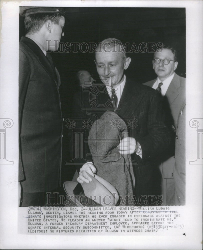 1953 Press Photo Ludwig Ullmann American official - Historic Images