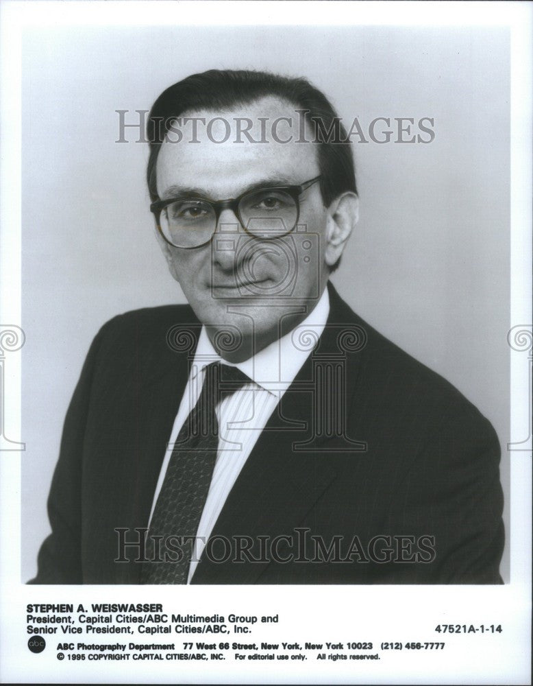 Press Photo Stephen A. Weiswasser ABC - Historic Images