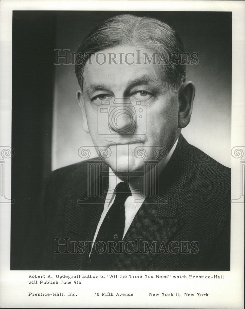 1958 Press Photo Robert R. Updegraff Author - Historic Images