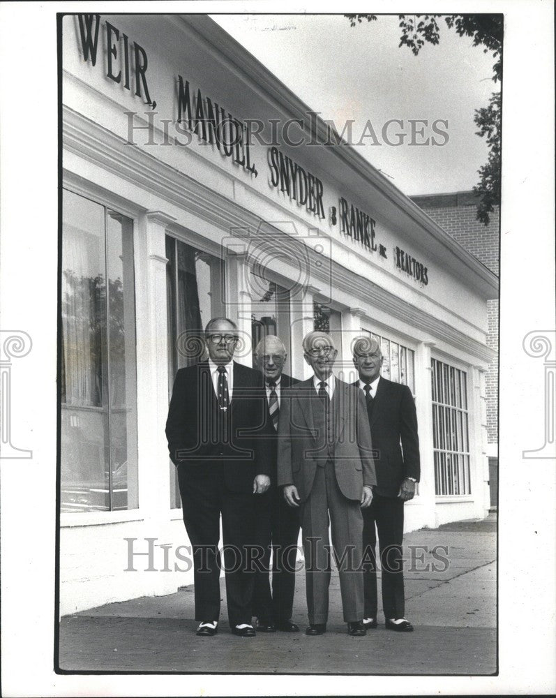 1982 Press Photo Richard Weir Ralph Manuel Rudy Ranke - Historic Images