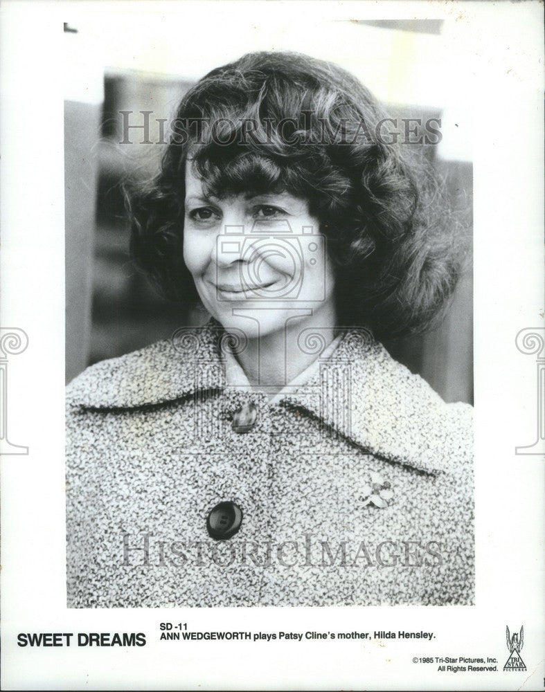 1985 Press Photo Ann Wedgeworth American actress - Historic Images