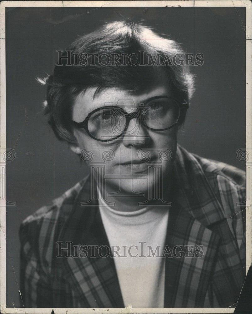 1984 Press Photo reporter Detroit Dorothy Weddell - Historic Images