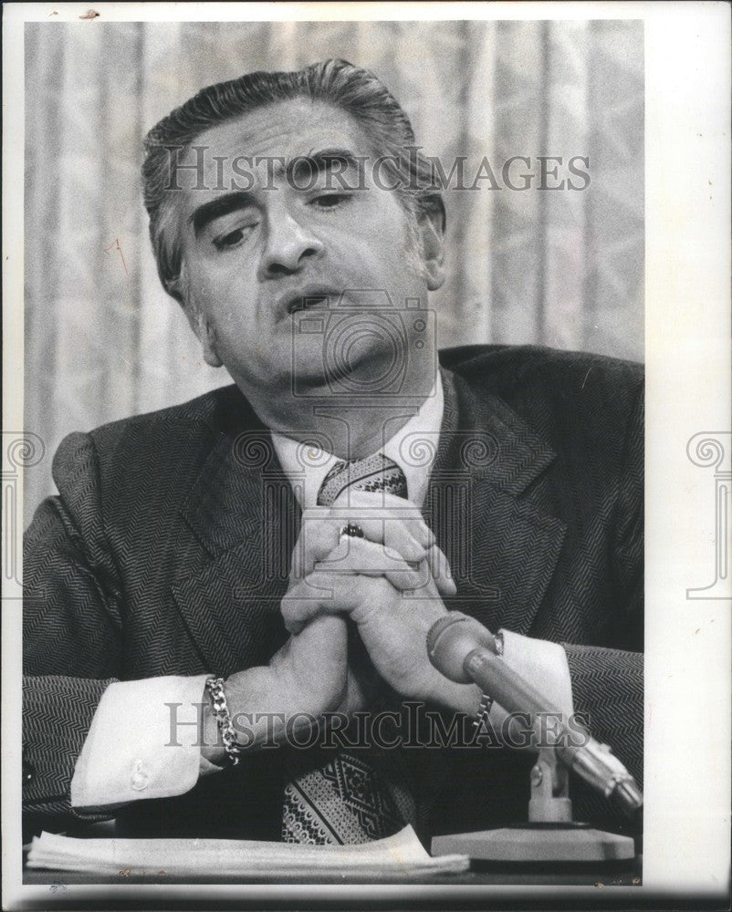 1976 Press Photo Riccardo Chrysler Chairman 1976 - Historic Images