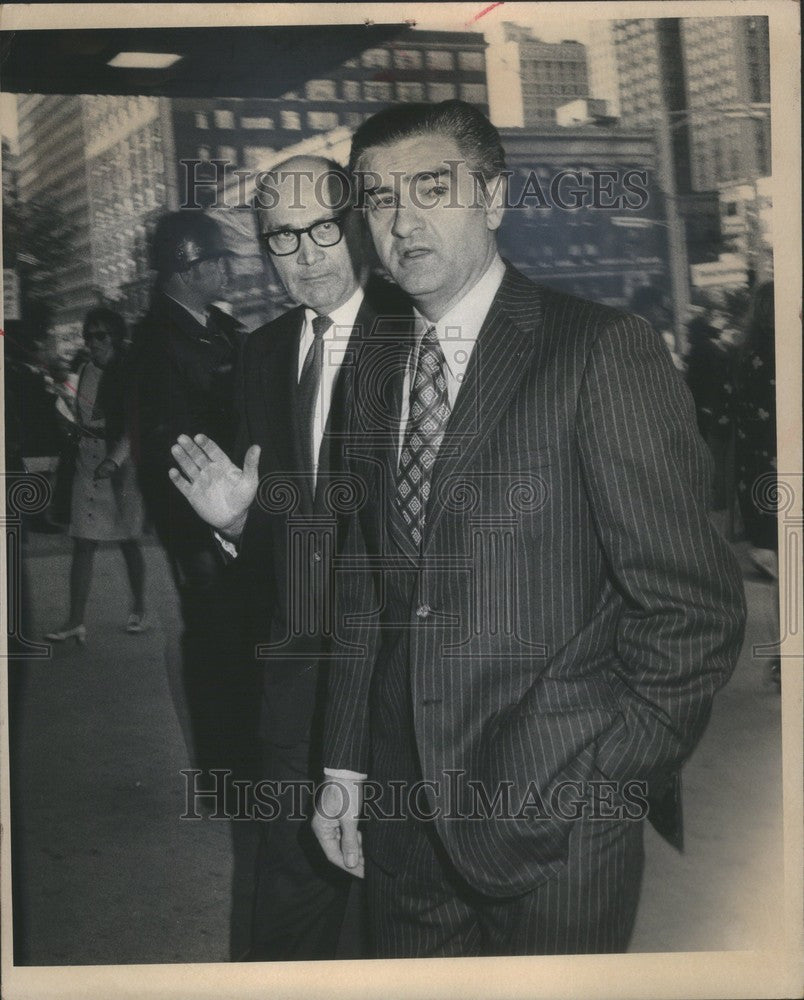 1971 Press Photo John Riccardo Chrysler executive Nixon - Historic Images