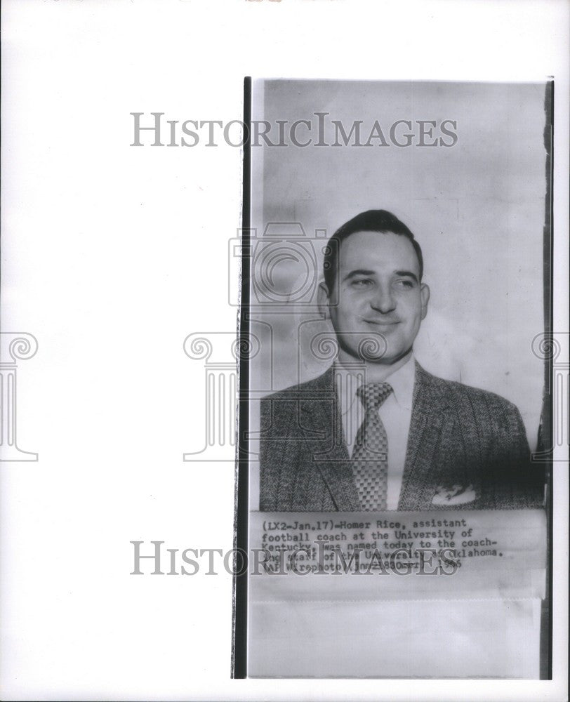 1968 Press Photo Homer Rice assistant football coach - Historic Images