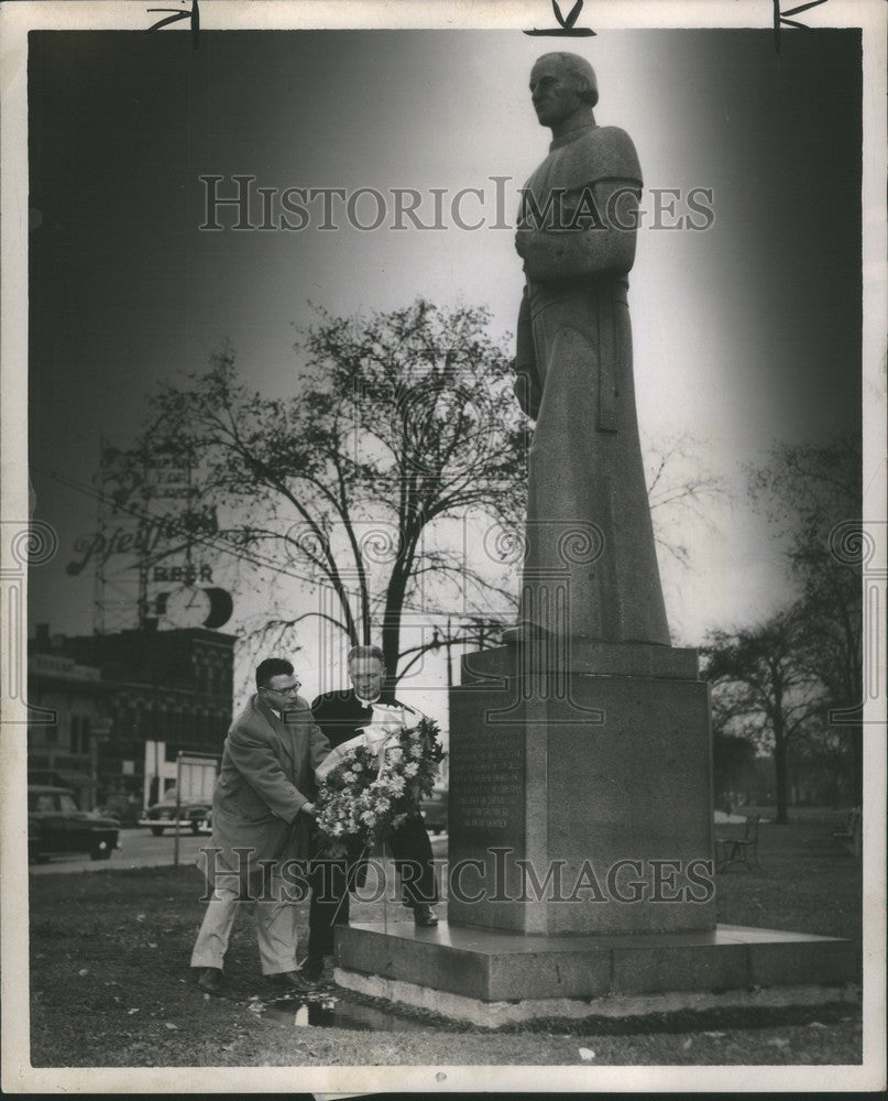 1952 Press Photo Fr. Gabriel Richard - Historic Images