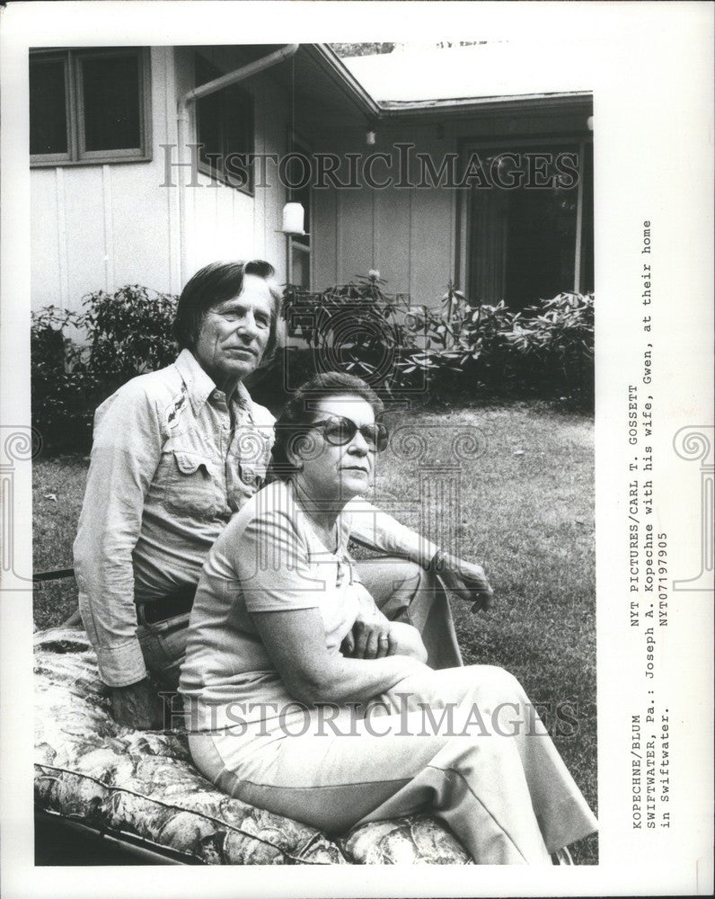 1979 Press Photo Joseph A. Kopeche Gwen Swiftwater - Historic Images