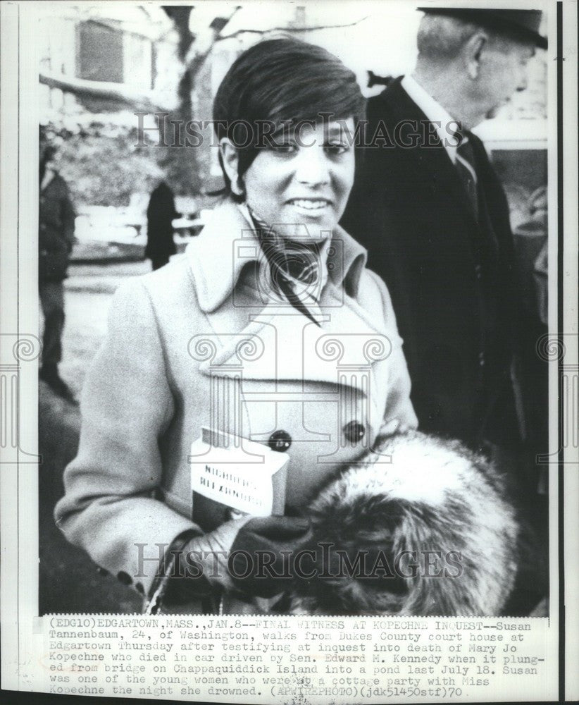 1970 Press Photo Susan Dukes County Court Edgartown - Historic Images