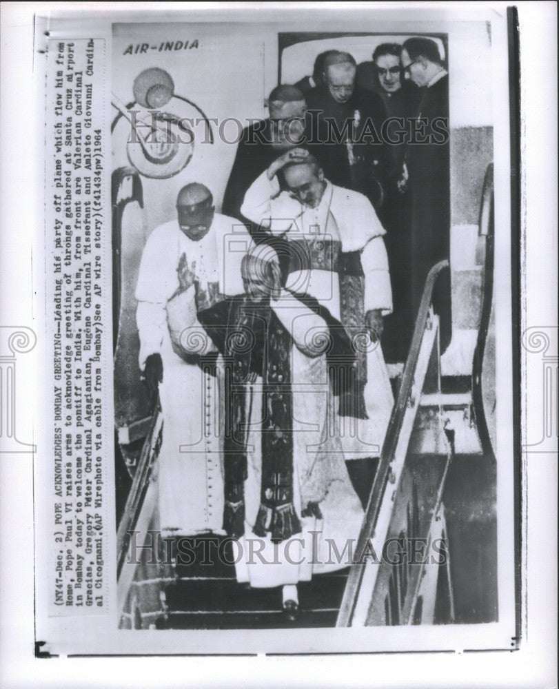 1964 Press Photo Pope Paul VI Catholic Church - Historic Images