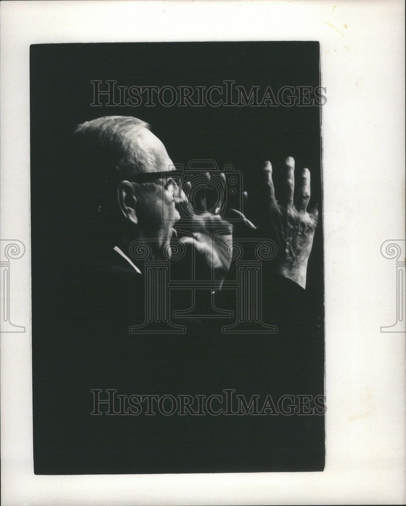 1971 Press Photo Norman V Peale Minister and Author - Historic Images