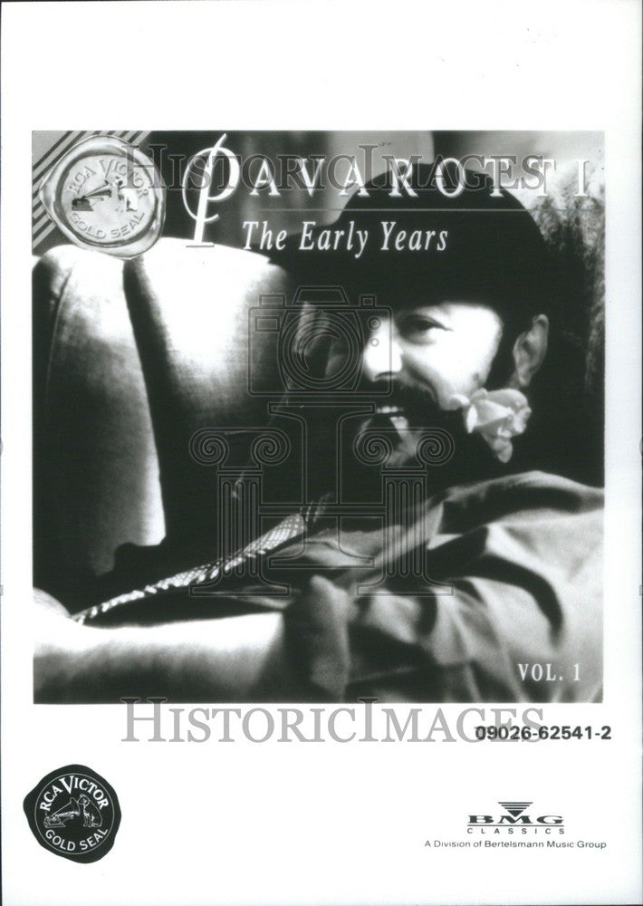 1995 Press Photo Luciano Pavarotti music operatic tenor - Historic Images