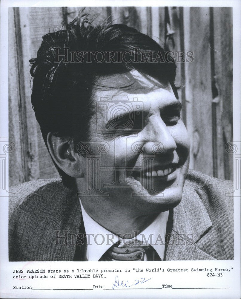 1968 Press Photo Jess Pearson Actor Death Valley Days - Historic Images