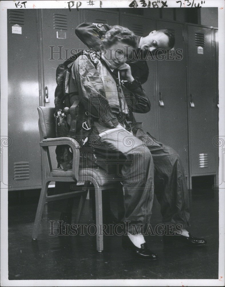 1957 Press Photo Jean Pearson Detroit News science - Historic Images