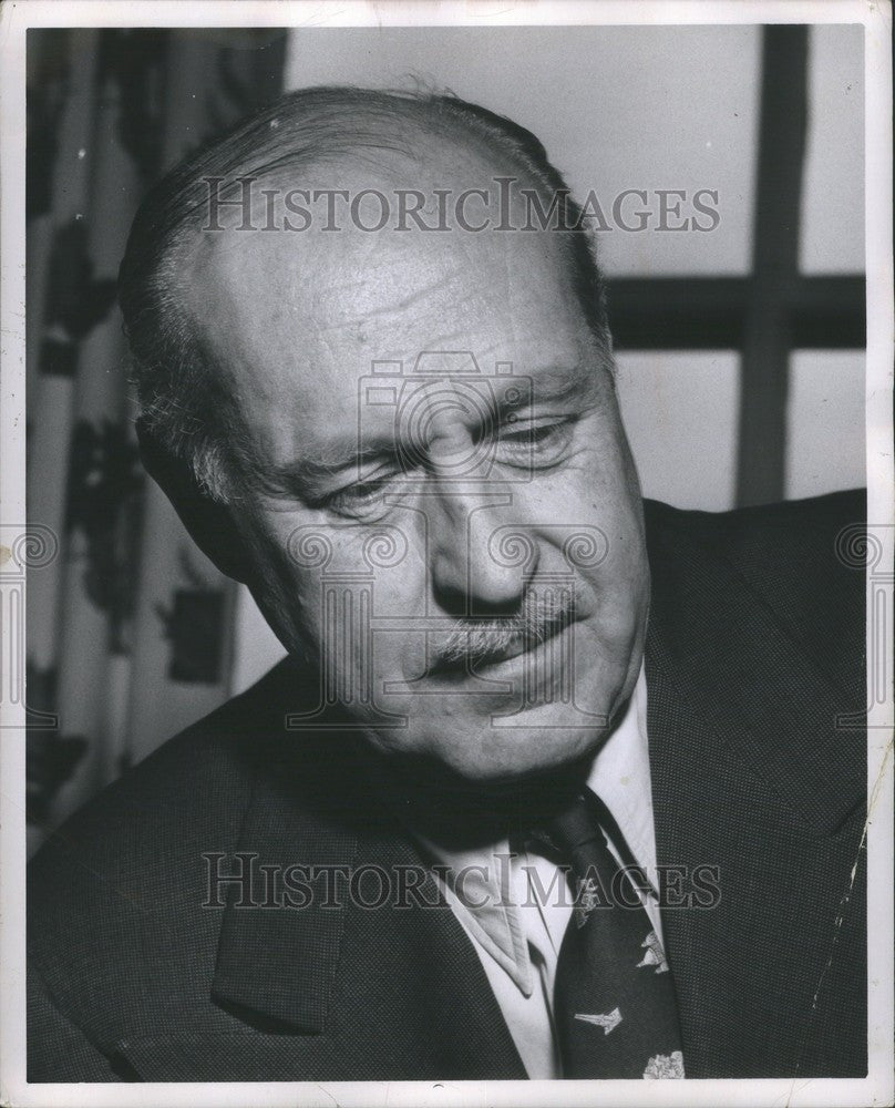 1956 Press Photo Drew Pearson Newspaper Journalist - Historic Images