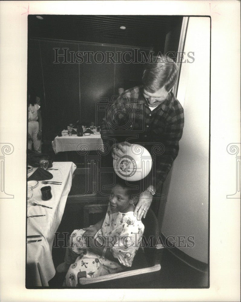 1987 Press Photo daniel petry baseball pitcher - Historic Images