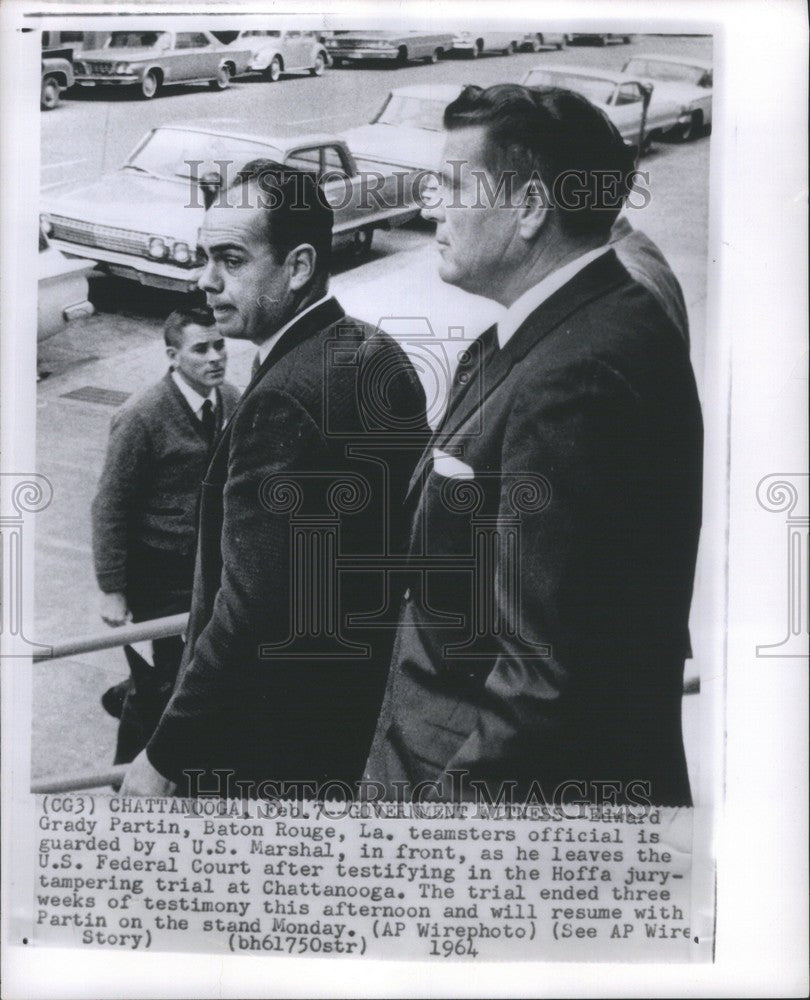 1964 Press Photo Edward Grady Partin teamsters - Historic Images