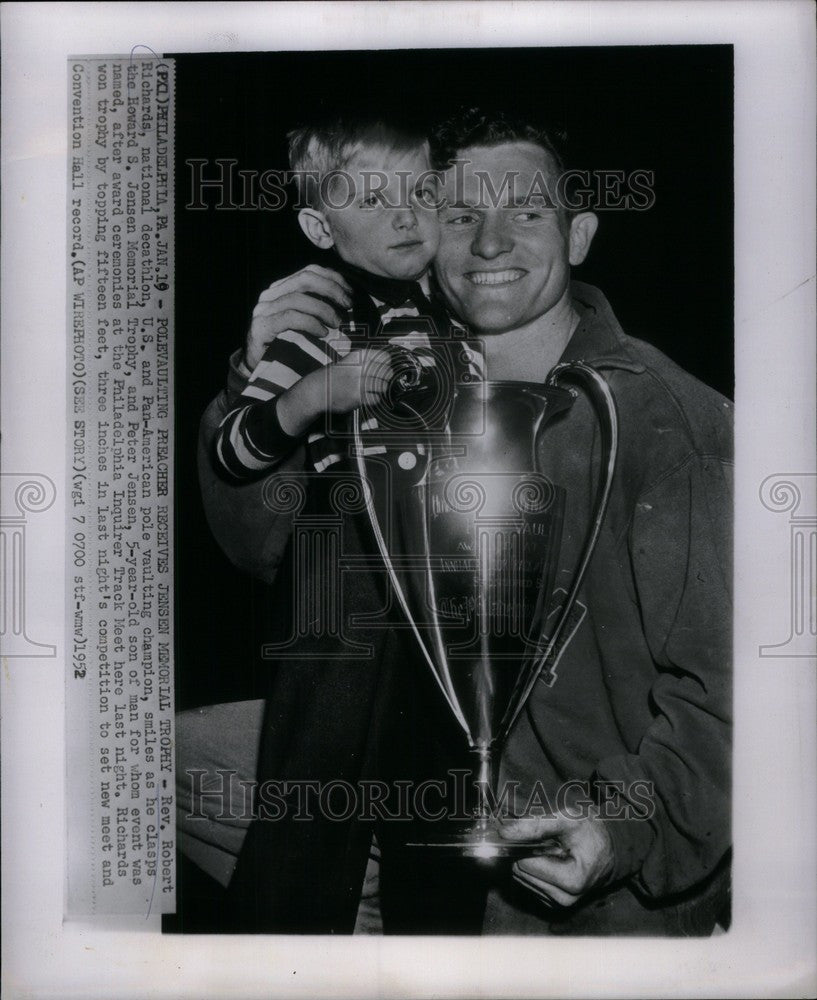 1952 Press Photo Bob Richards versatile athlete - Historic Images