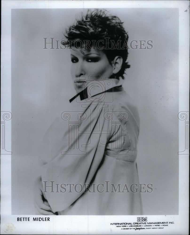 1983 Press Photo Bette Midler American singer actress - Historic Images