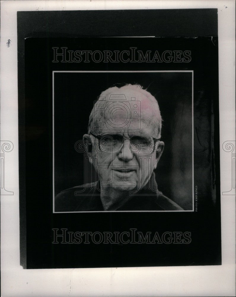 1983 Press Photo James Albert Michener - Historic Images