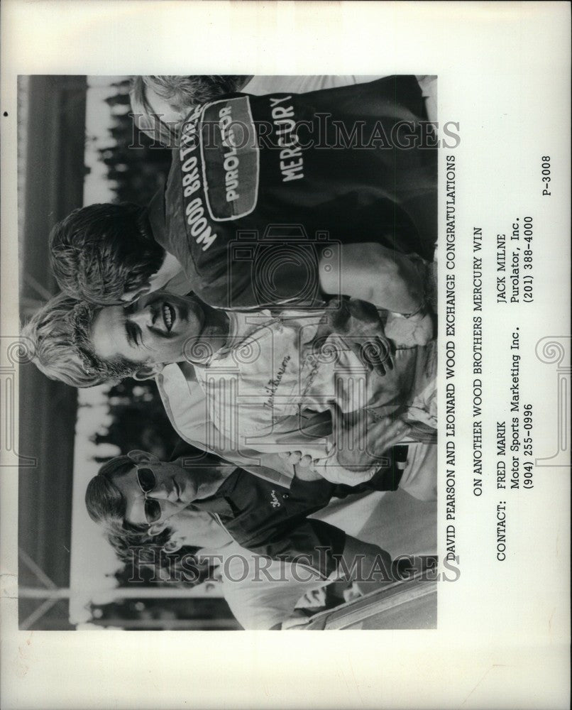 Press Photo DAVID PEARSON LEONARD WOOD BROTHERS - Historic Images